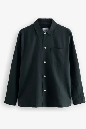 Next Cotton Linen Blend Long Sleeve Shirt XXL