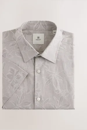 Next Regular Fit Print Short Sleeve Shirt 5XL