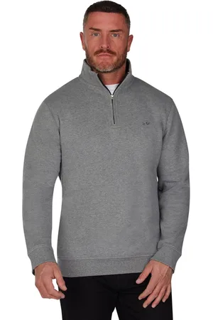 Raging Bull Grey Classic Quarter Zip Sweat Jumper XL