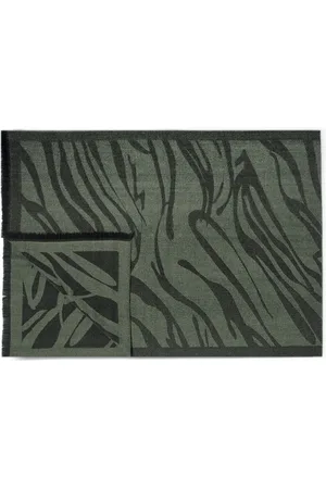 Katie Loxton Black Printed Tiger Blanket Scarf One