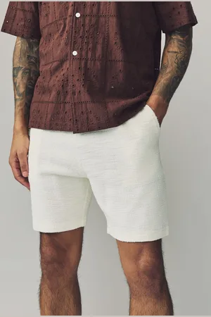 Next Cotton Rich Textured Jersey Shorts L