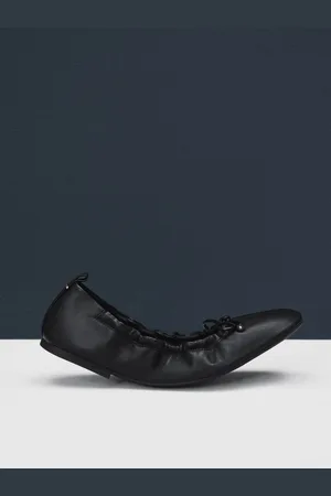 Next Standard Fit Forever Comfort Premium Leather With Motionflex Ruched Bow Ballerinas AU 7 (EU 38)