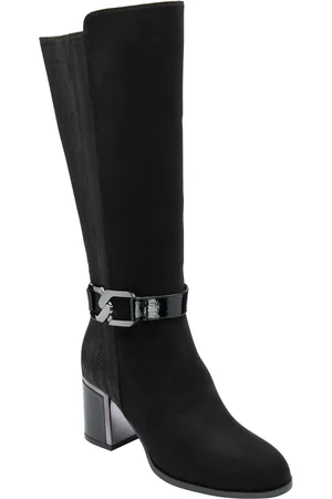 Lotus Black Knee High Leg Boots AU 8 (EU 39)