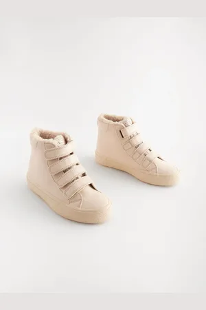 Next Pink Glitter Standard Fit (F) High Top Trainer With Touch Close Fastening AU 9 (EU 26.5)