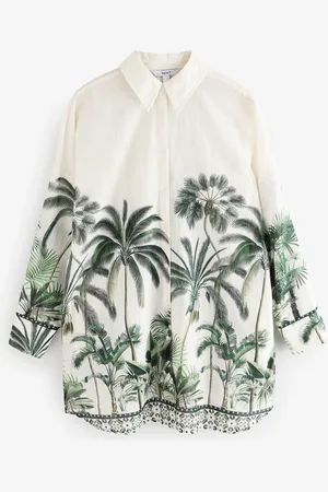 Next 100% Cotton Beach Shirt Cover-Up AU 4 Petite