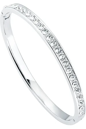 Ted Baker Silver Tone CLEMARA: Crystal Hinge Bangle One