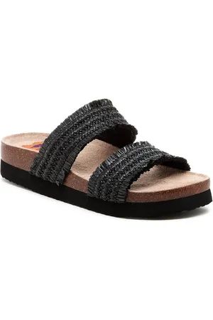 Rocket Dog Aruba Raffia Straps Black Sandals AU 9 (EU 40)