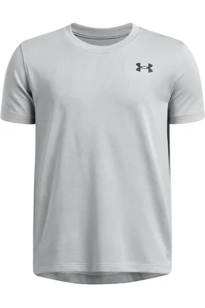 Under Armour Grey Tech Vent Jacquard Short Sleeve 100% Cotton T-Shirt 9