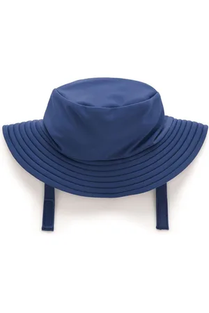 Purebaby Dark Blue Broad Brim Swim Hat S
