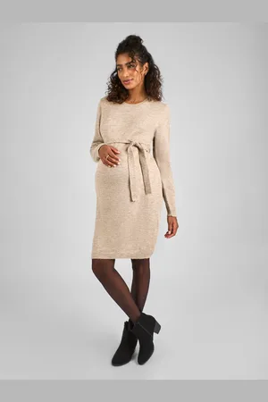 JoJo Maman Bébé Crew Neck Knitted Maternity Dress L