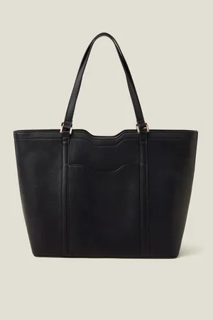 Accessorize Black Laptop Tote Bag One