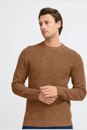 Blend Brown 100% Cotton Fisherman Knitted Sweat Jumper XL