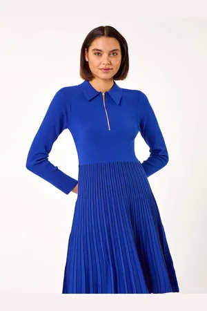Roman Zip Detail Knitted Dress AU 16