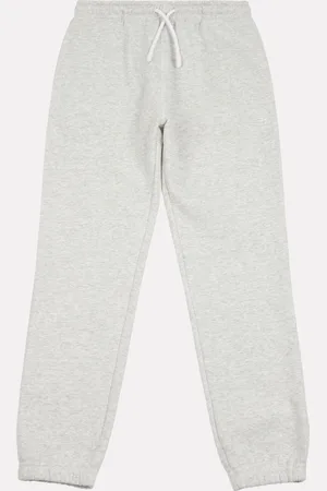 New Balance Grey Small Boys Brush Back Logo Joggers 9