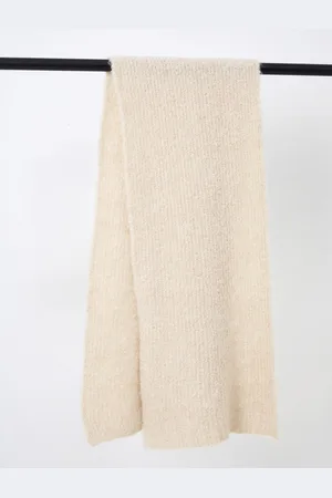 French Connection Natural Melissa Boucle Scarf One