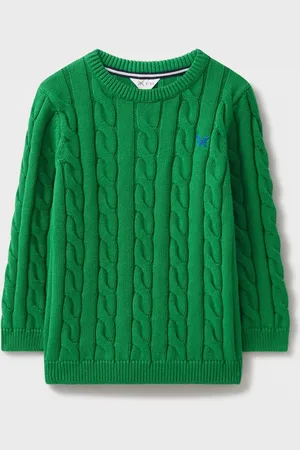 J.Crew Green Cable Knit 100% Cotton Jumper 3