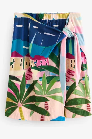 Next Scenic Printed Holiday Wrap Mini Skirt AU 14 Tall