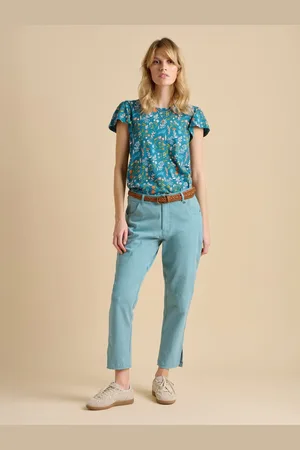 Brakeburn Blue Cropped Blake Trousers AU 16