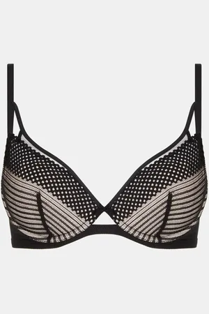 Chantelle Black Play Plunge Underwired T-Shirt Bra 32 E