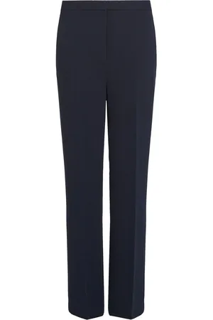 Tommy Hilfiger Blue Relaxed Straight Crepe Trousers AU 12