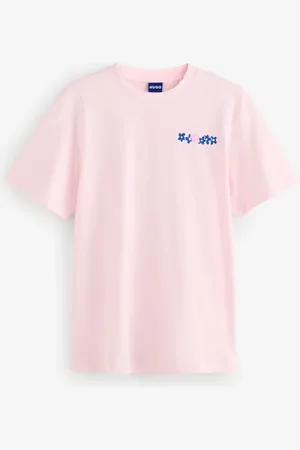 HUGO BOSS Pink Oversize Fit Vintage Logo 100% Cotton T-Shirt XXL
