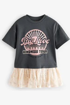 Next Short Sleeve Mesh Dress (3mths-7yrs) 9