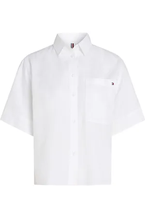 Tommy Hilfiger Linen Short Sleeve 100% Linen Shirt AU 8
