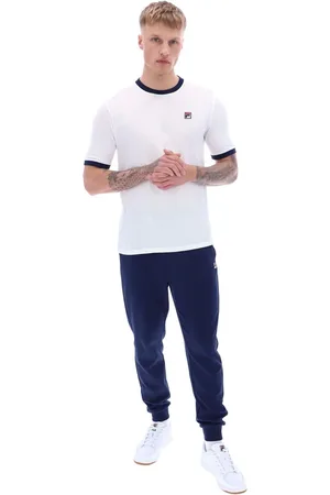 Fila White Marconi Essential Ringer 100% Cotton T-Shirt XL