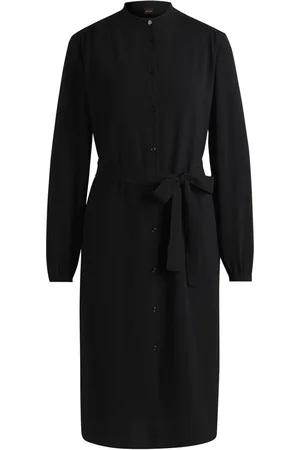 HUGO BOSS Belted Deborah Georgette Dress M
