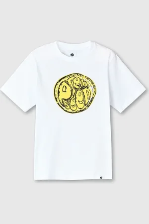Pretty Green Citrus Sunshine Short White Sleeve T-Shirt L