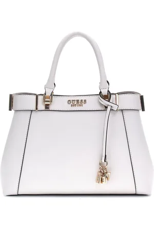 Guess Anadela Compartment White Satchel Bag One