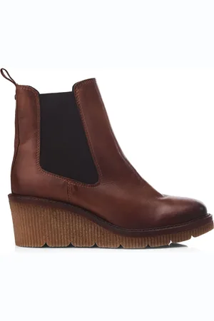 Moda In Pelle Audyn Crepe Wedge Chelsea Ankle Boots AU 9 (EU 40)
