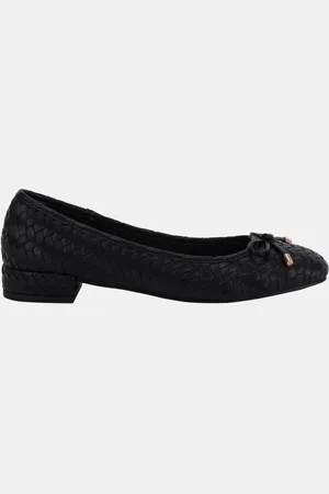 Novo Wide Fit Cecilia Woven Low Block Ballerinas AU 7 (EU 38)