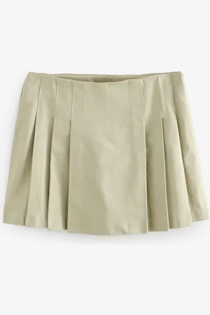 Next Pleated Kilt Mini 100% Cotton Skirt AU 20 R
