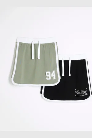 River Island Girls Runner 100% Cotton Skirts 2 Pack 11