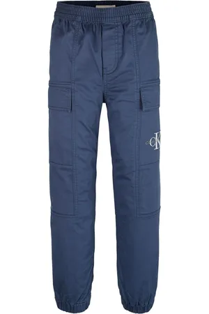 Calvin Klein Blue Regular Fit Stretch Cargo Trousers 8 Years (128 cm)