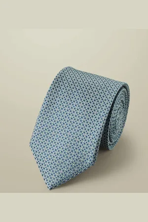Charles Tyrwhitt Green Silk Stain Resistant Semi Plain Tie One