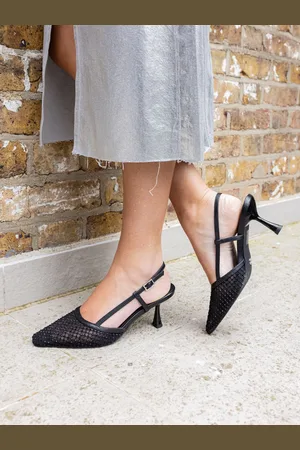 Novo Zaidan Mesh Embellished Slingback Court Shoes AU 9 (EU 41)