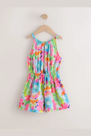 Next Multi Floral Wrap Detail Playsuit (3-16yrs) 13 Years (158cm)