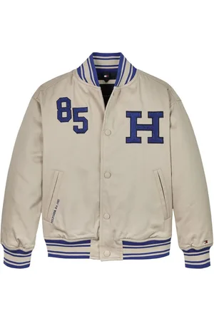 Tommy Hilfiger Cream Cotton Varsity Jacket 7 Years (122cm)