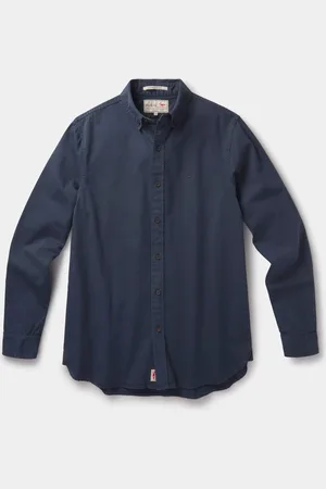 Aubin Hessle Garment Dyed Cotton Shirt L