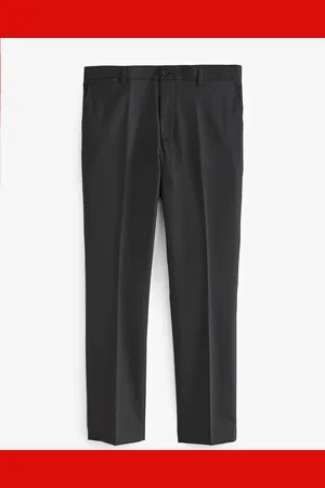 Next Black Slim Fit Textured Smart Trousers 28W x 31L (UK 28 R)