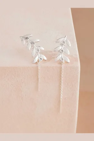 Cath Kidston Silver Tone Branch Earrings one