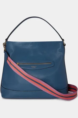 Osprey Blue The Hendrix Leather Hobo Bag One