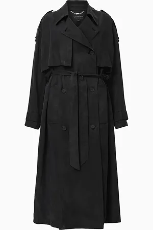 AllSaints AllSaints Black Linnie Trench Coat S