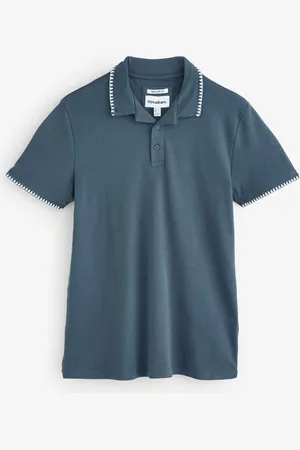 Threadbare Contrast Revere Collar 100% Cotton Polo Shirt large