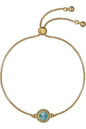 Ted Baker Gold Tone Soleta: Solitaire Sparkle Crystal Adjustable Bracelet One