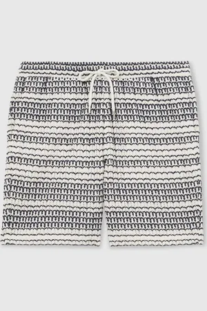 Reiss Haze Crochet Drawstring Shorts XS