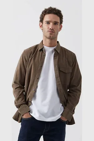 French Connection 100% Cotton Corduroy Long Sleeve Shirt M