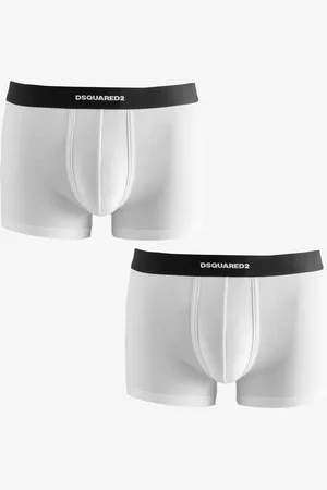 Dsquared2 White Underwear Waistband Logo Boxers 2 Pack XL